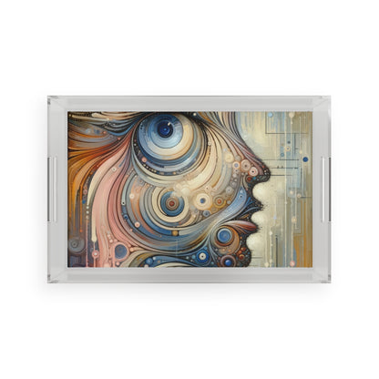 Keen Nimble Embrace Acrylic Serving Tray - ATUH.ART