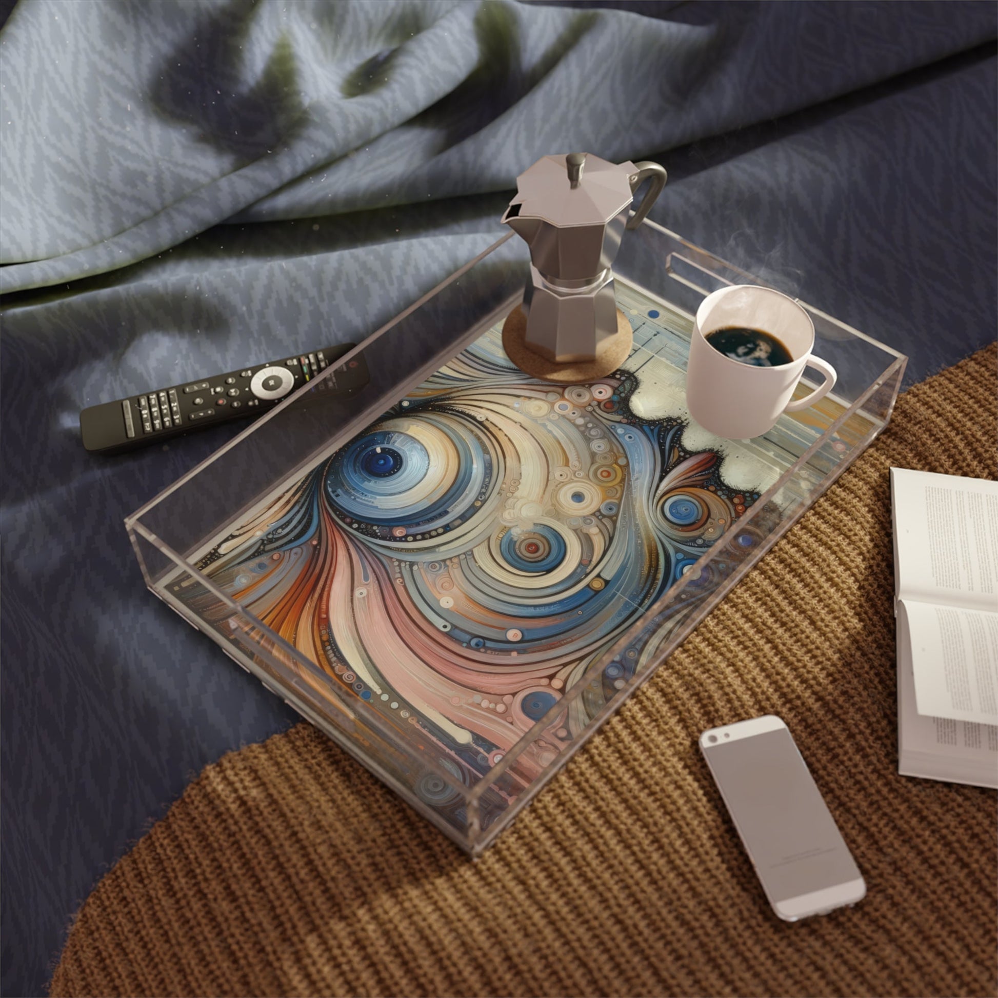 Keen Nimble Embrace Acrylic Serving Tray - ATUH.ART