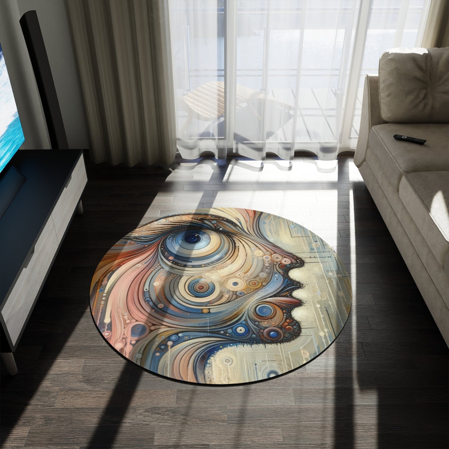 Keen Nimble Embrace Round Rug - ATUH.ART