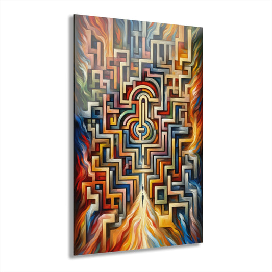 Labyrinthine Love Choices Acrylic Prints (French Cleat Hanging) - ATUH.ART