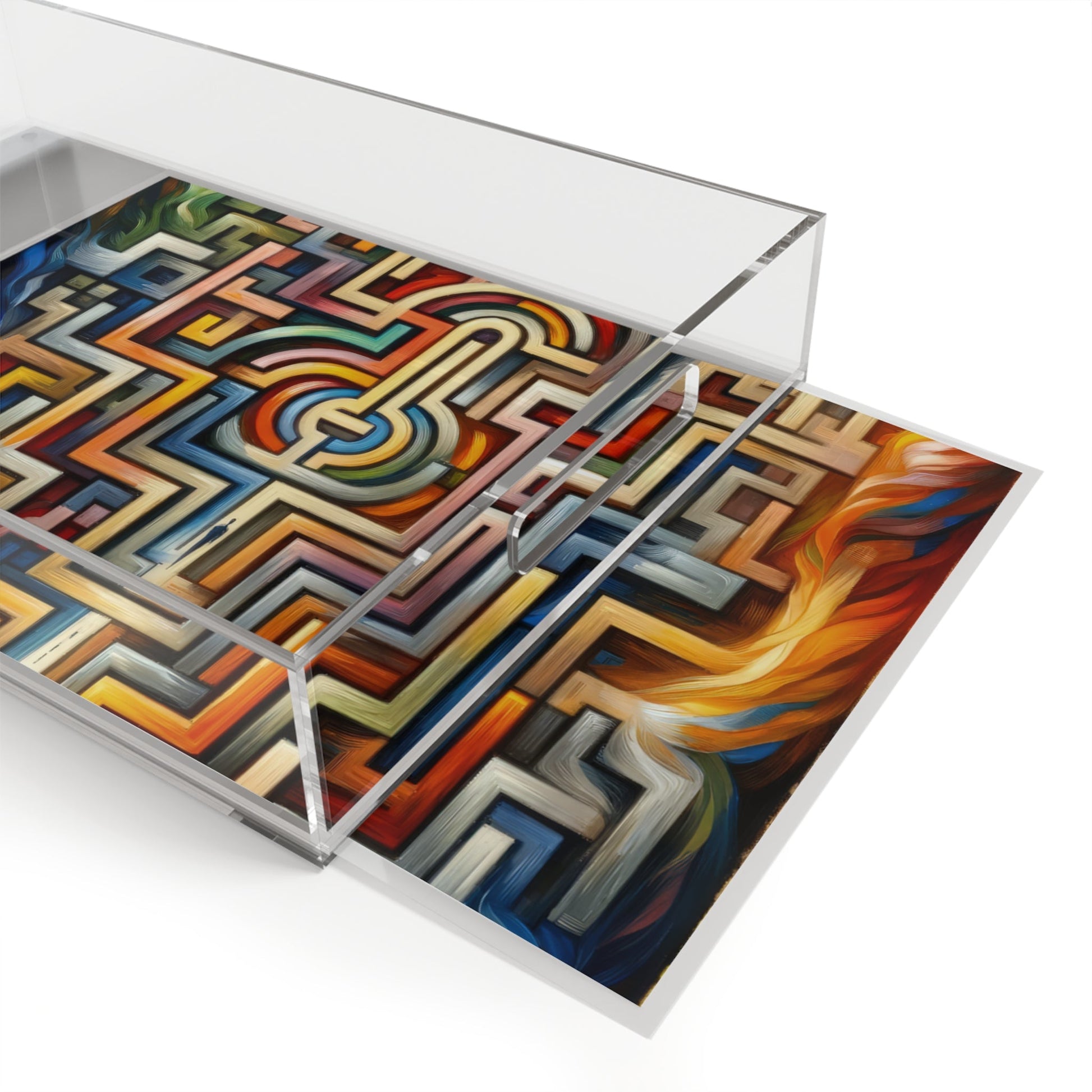 Labyrinthine Love Choices Acrylic Serving Tray - ATUH.ART