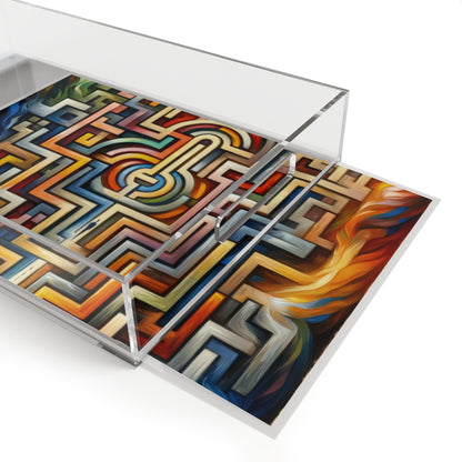 Labyrinthine Love Choices Acrylic Serving Tray - ATUH.ART