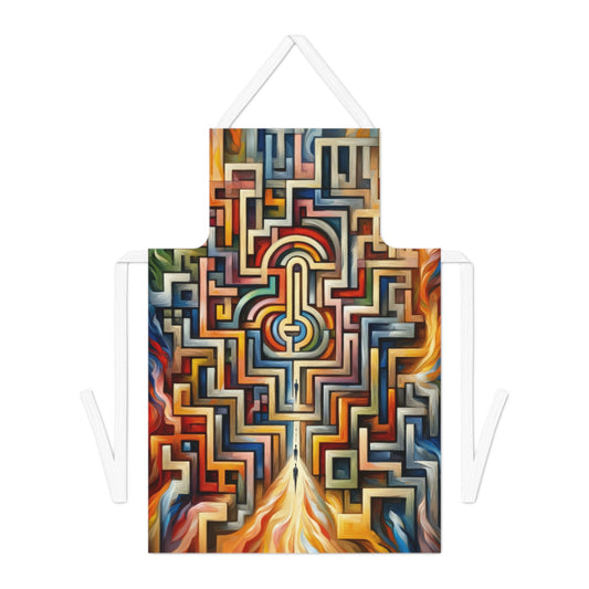 Labyrinthine Love Choices Adult Apron (AOP) - ATUH.ART