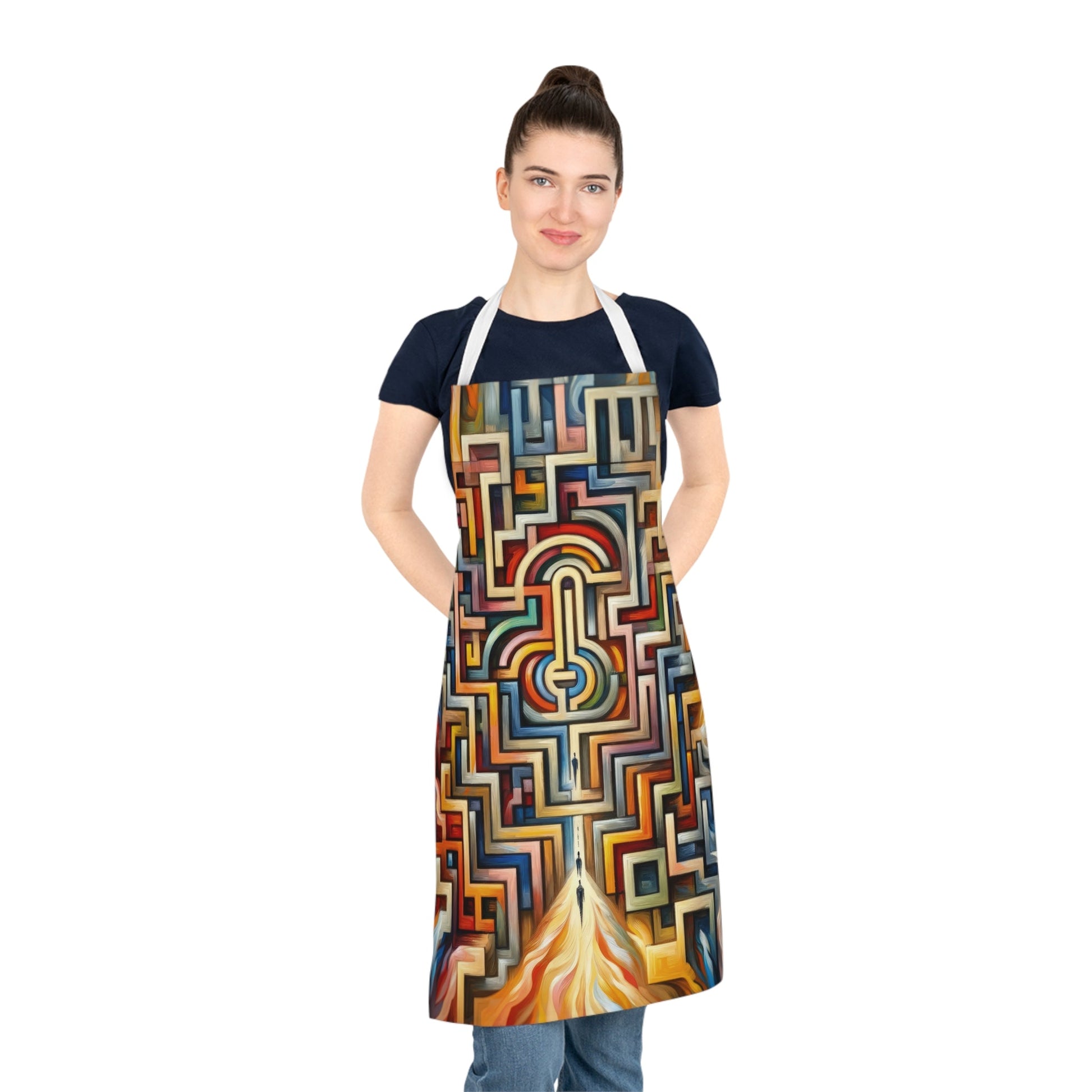 Labyrinthine Love Choices Adult Apron (AOP) - ATUH.ART