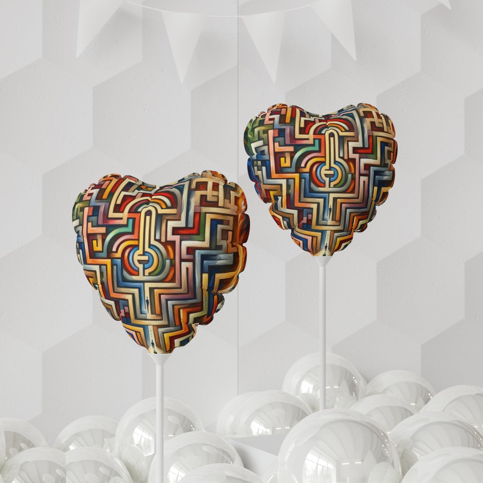 Labyrinthine Love Choices Balloon (Round and Heart-shaped), 11" - ATUH.ART