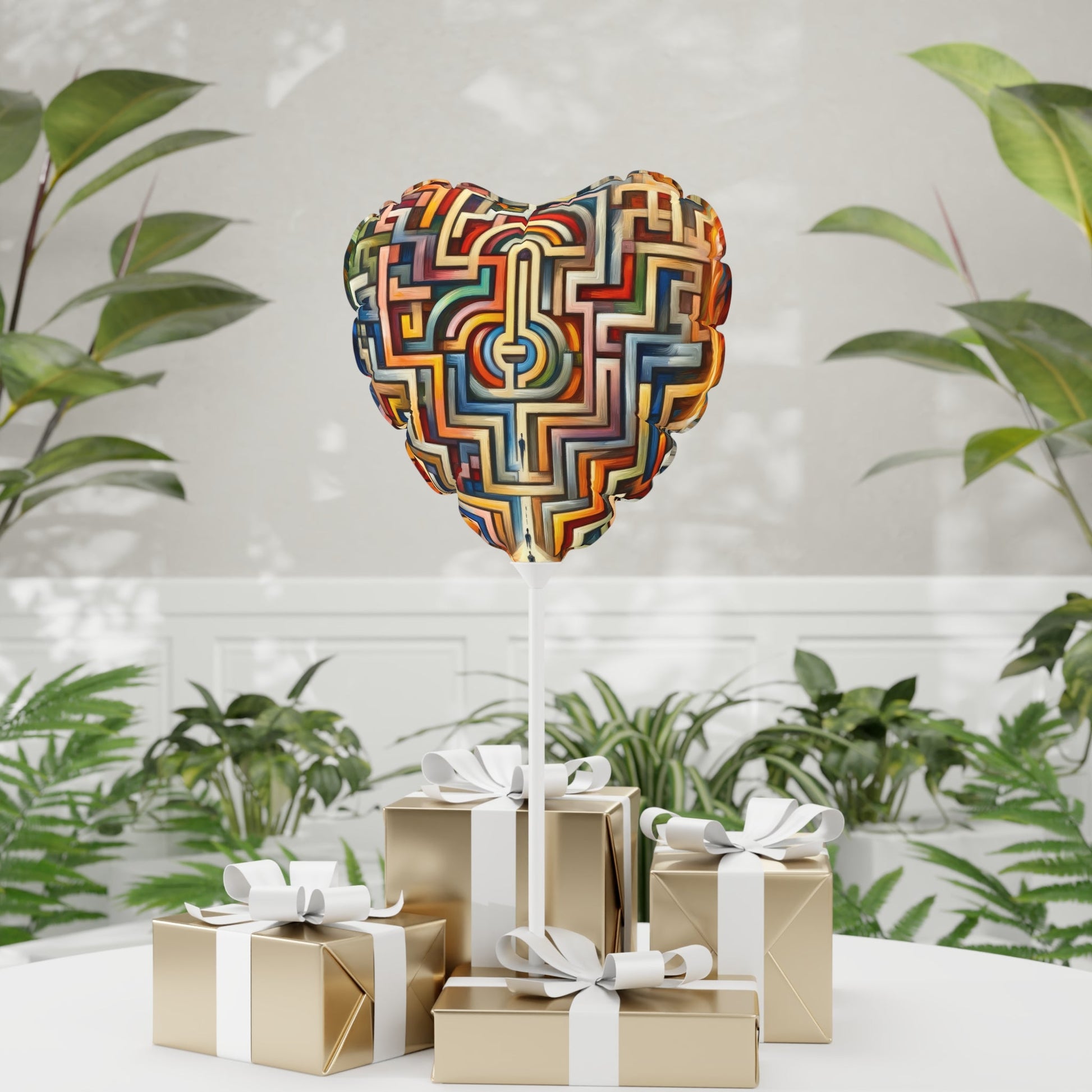 Labyrinthine Love Choices Balloon (Round and Heart-shaped), 11" - ATUH.ART