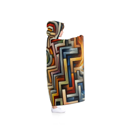 Labyrinthine Love Choices Hooded Blanket - ATUH.ART