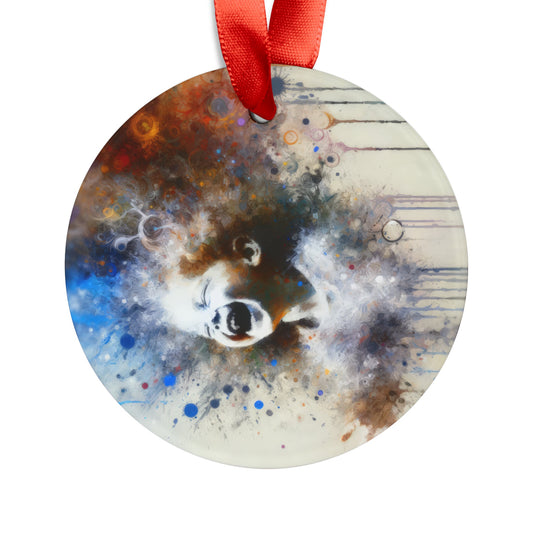 Laughter Essence Presence Acrylic Ornament with Ribbon - ATUH.ART