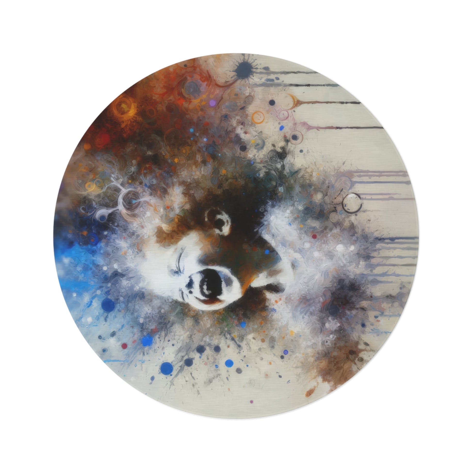 Laughter Essence Presence Round Rug - ATUH.ART