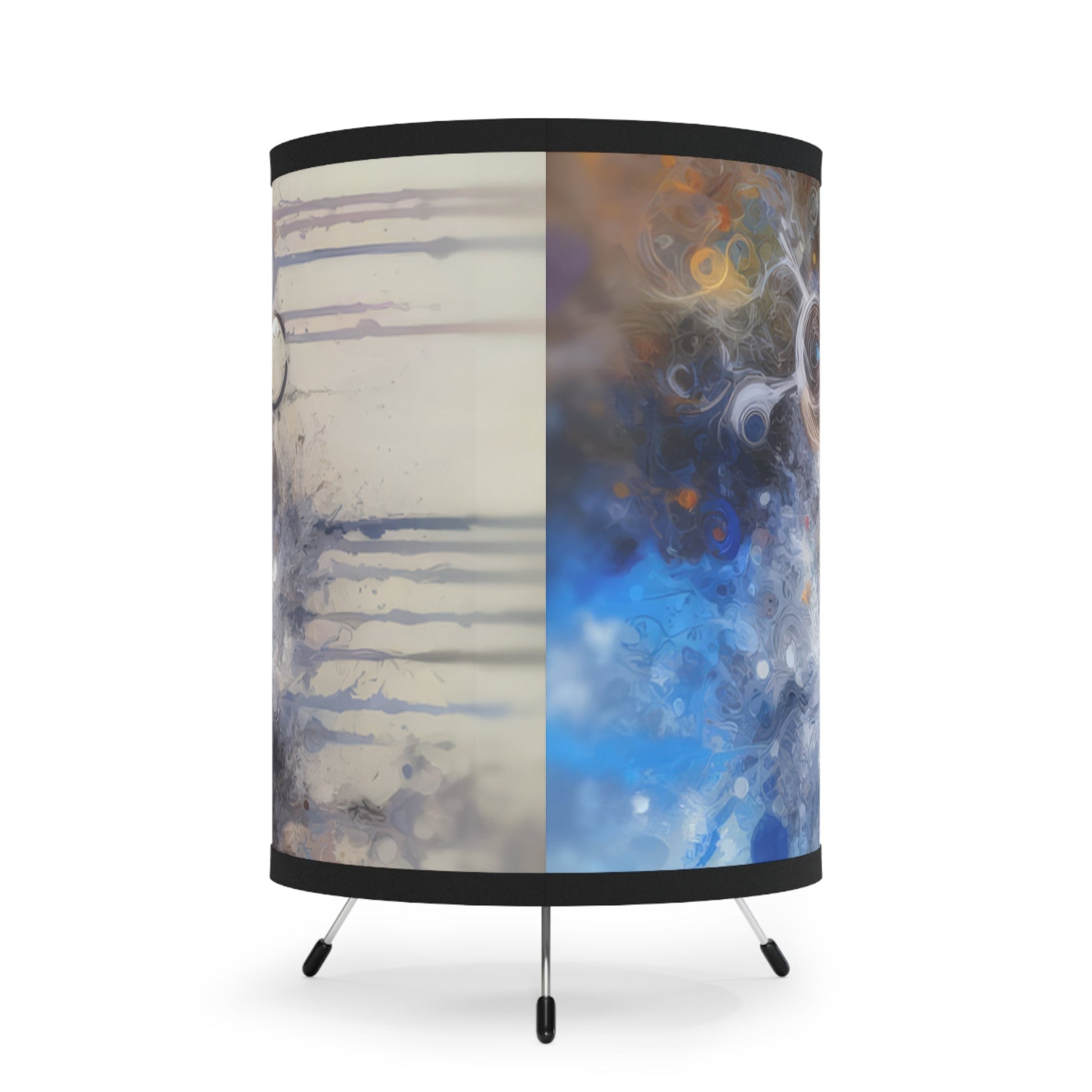 Laughter Essence Presence Tripod Lamp with High-Res Printed Shade, US\CA plug - ATUH.ART
