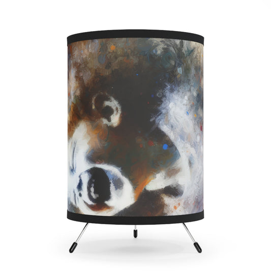 Laughter Essence Presence Tripod Lamp with High-Res Printed Shade, US\CA plug - ATUH.ART