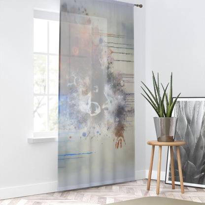 Laughter Essence Presence Window Curtain - ATUH.ART