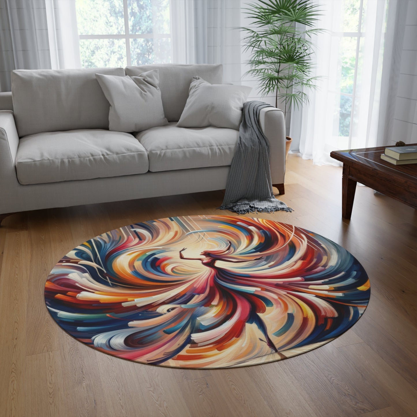 Life Grandest Ballroom Round Rug - ATUH.ART