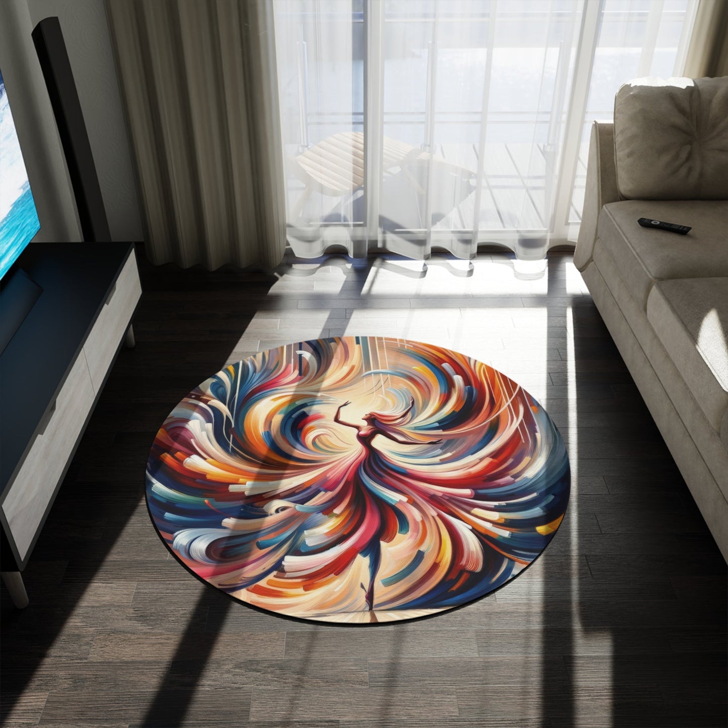 Life Grandest Ballroom Round Rug - ATUH.ART