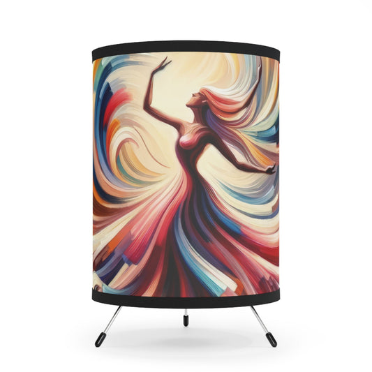 Life Grandest Ballroom Tripod Lamp with High-Res Printed Shade, US\CA plug - ATUH.ART