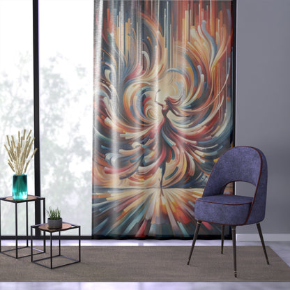 Life Grandest Ballroom Window Curtain - ATUH.ART