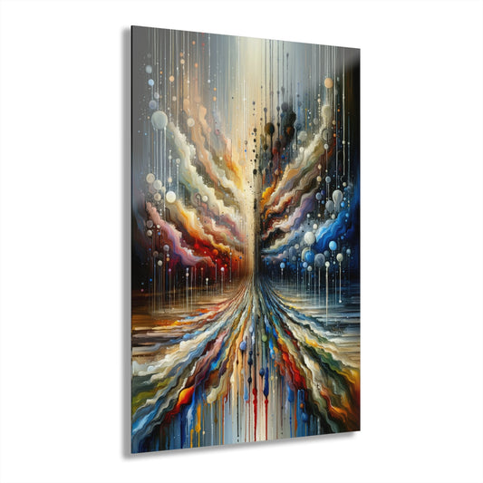 Linguistic Resonance Cascade Acrylic Prints (French Cleat Hanging) - ATUH.ART