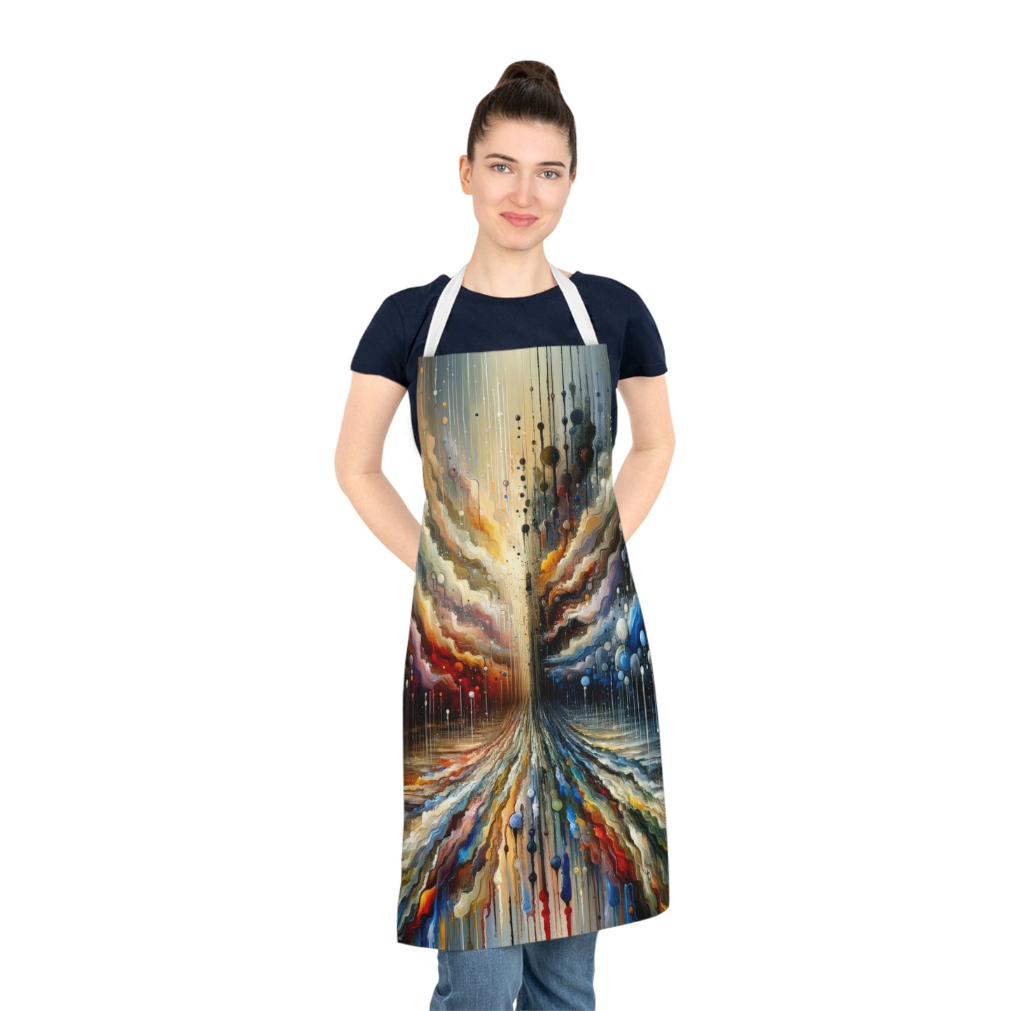 Linguistic Resonance Cascade Adult Apron (AOP) - ATUH.ART