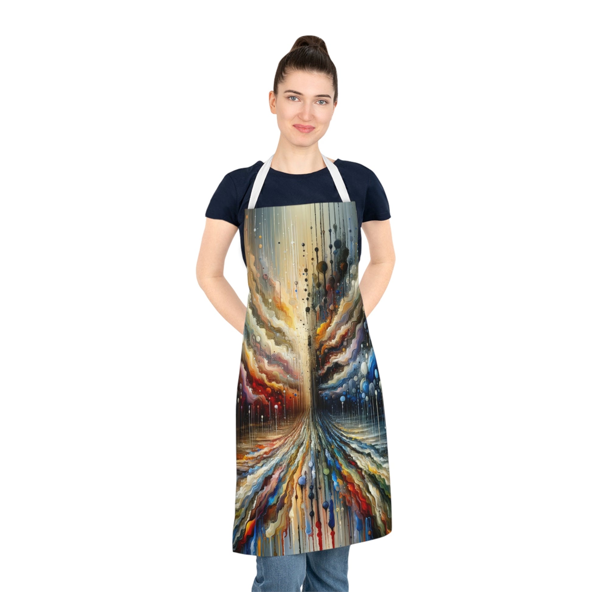 Linguistic Resonance Cascade Adult Apron (AOP) - ATUH.ART