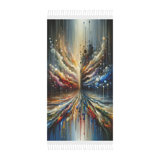 Linguistic Resonance Cascade Boho Beach Cloth - ATUH.ART