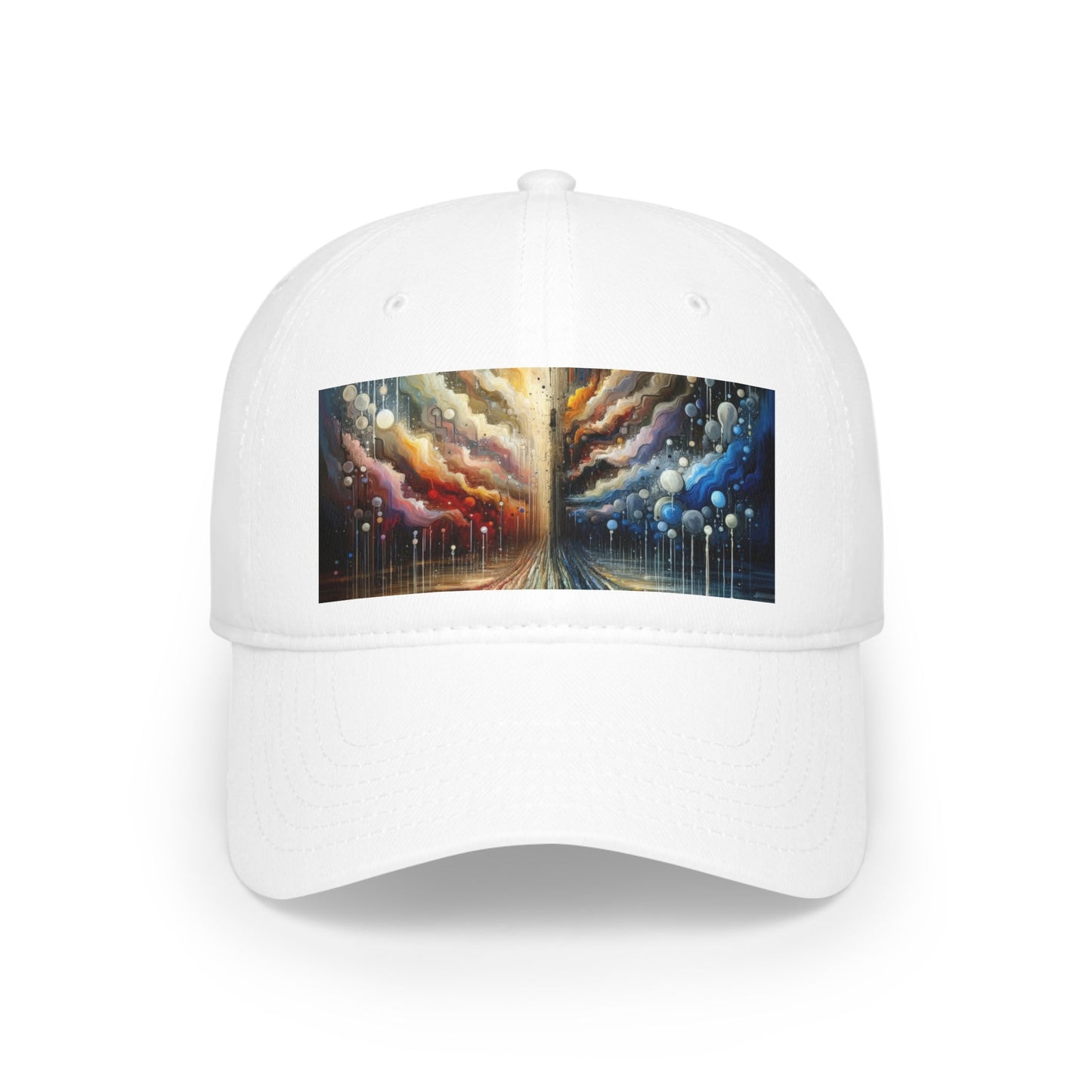 Linguistic Resonance Cascade Low Profile Baseball Cap - ATUH.ART