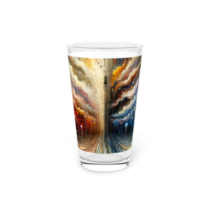 Linguistic Resonance Cascade Pint Glass, 16oz - ATUH.ART