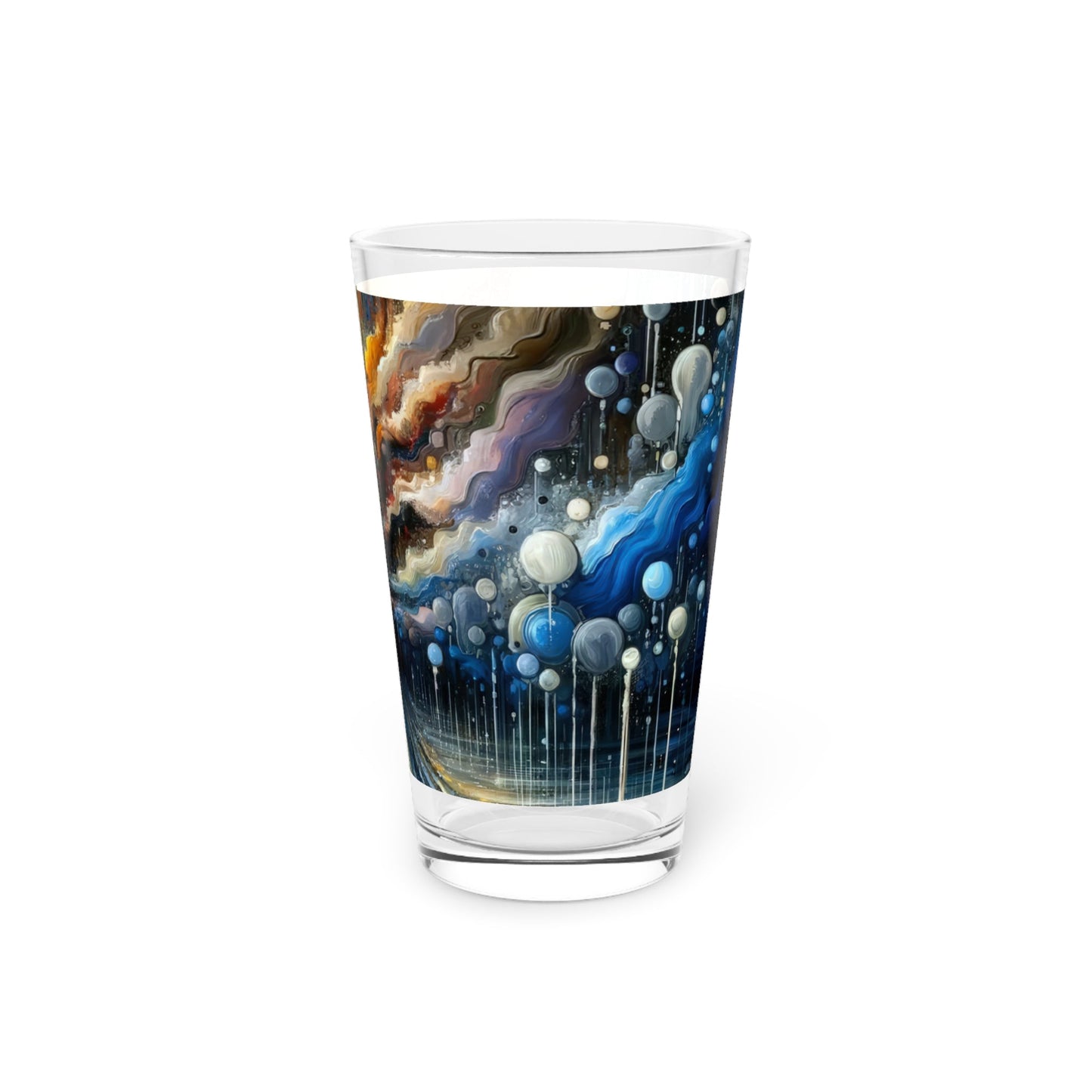 Linguistic Resonance Cascade Pint Glass, 16oz - ATUH.ART