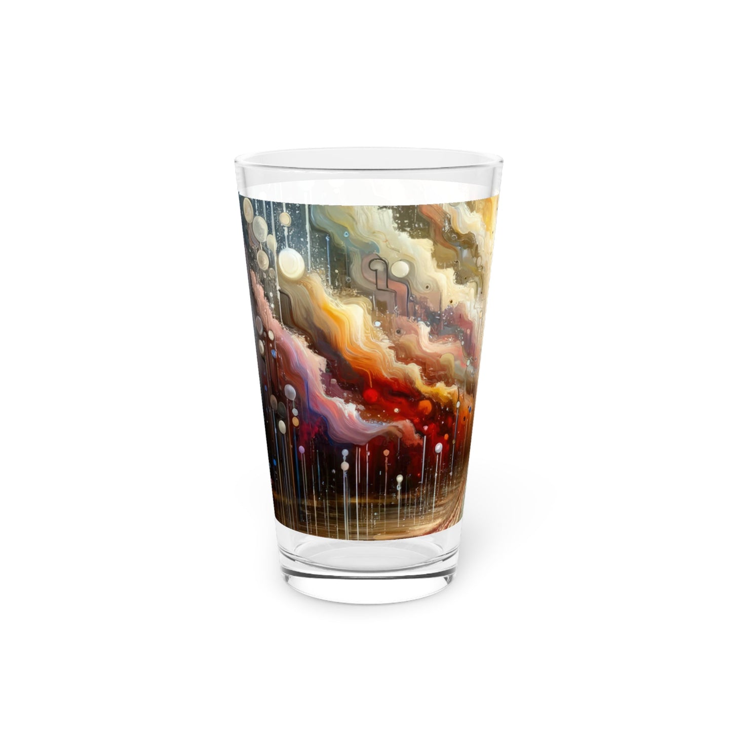 Linguistic Resonance Cascade Pint Glass, 16oz - ATUH.ART