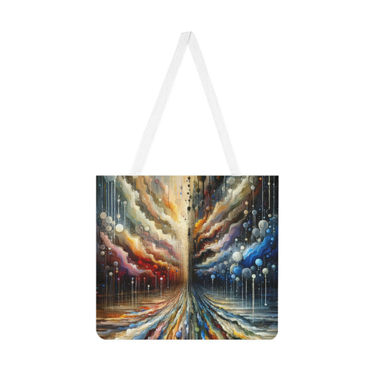 Linguistic Resonance Cascade Shoulder Tote Bag (AOP) - ATUH.ART