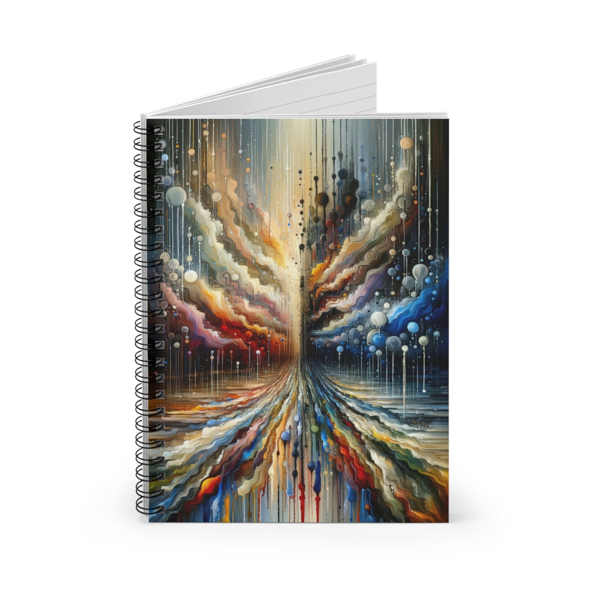 Linguistic Resonance Cascade Spiral Notebook - Ruled Line - ATUH.ART