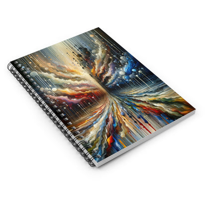 Linguistic Resonance Cascade Spiral Notebook - Ruled Line - ATUH.ART