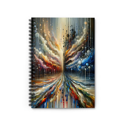 Linguistic Resonance Cascade Spiral Notebook - Ruled Line - ATUH.ART