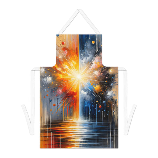 Luminous Abstract Tachism Adult Apron (AOP) - ATUH.ART