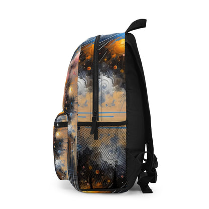 Luminous Abstract Tachism Backpack - ATUH.ART