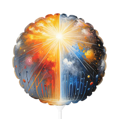 Luminous Abstract Tachism Balloon (Round and Heart-shaped), 11" - ATUH.ART