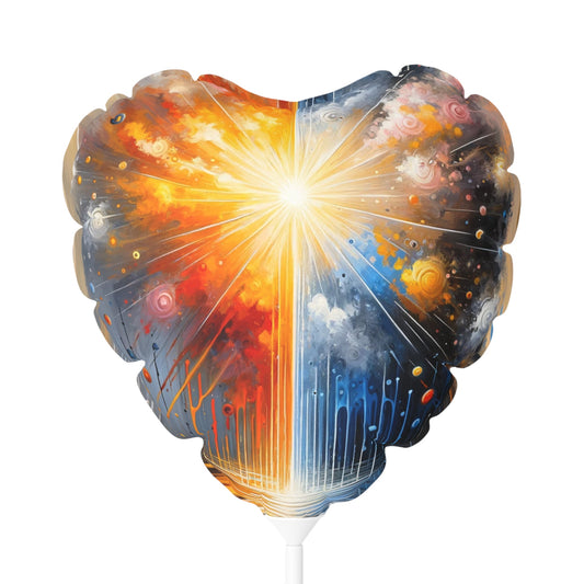 Luminous Abstract Tachism Balloon (Round and Heart-shaped), 11" - ATUH.ART