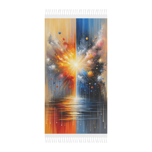 Luminous Abstract Tachism Boho Beach Cloth - ATUH.ART