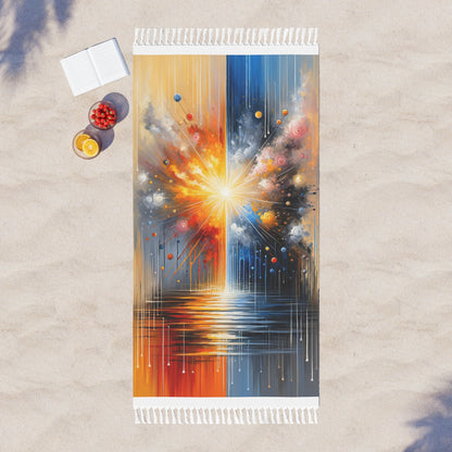 Luminous Abstract Tachism Boho Beach Cloth - ATUH.ART