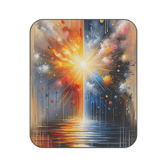 Luminous Abstract Tachism Picnic Blanket - ATUH.ART