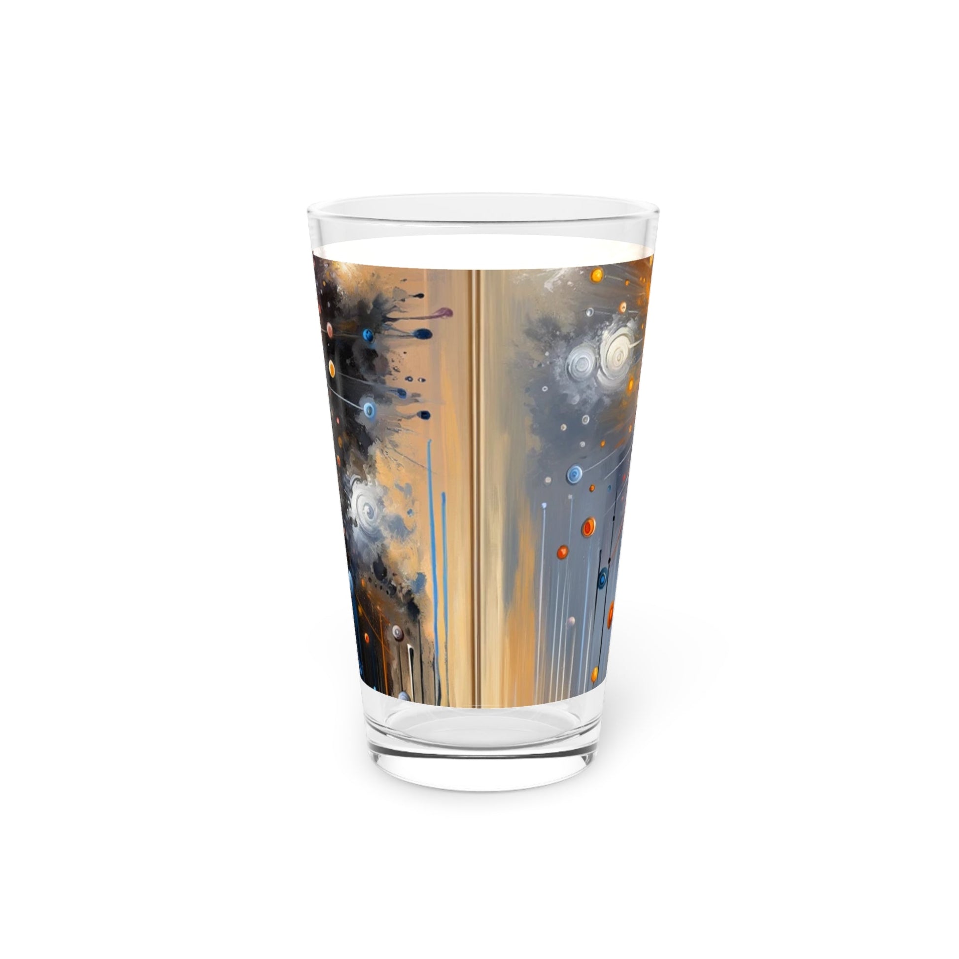 Luminous Abstract Tachism Pint Glass, 16oz - ATUH.ART