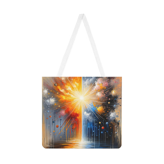 Luminous Abstract Tachism Shoulder Tote Bag (AOP) - ATUH.ART