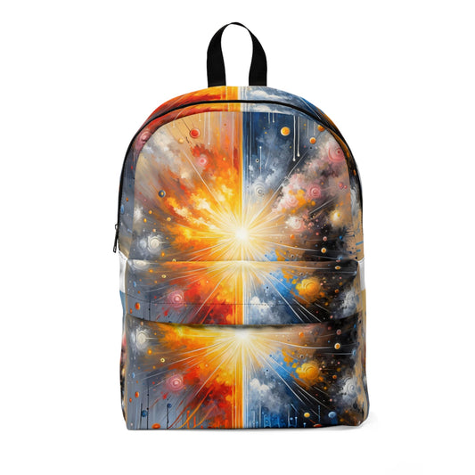 Luminous Abstract Tachism Unisex Classic Backpack - ATUH.ART