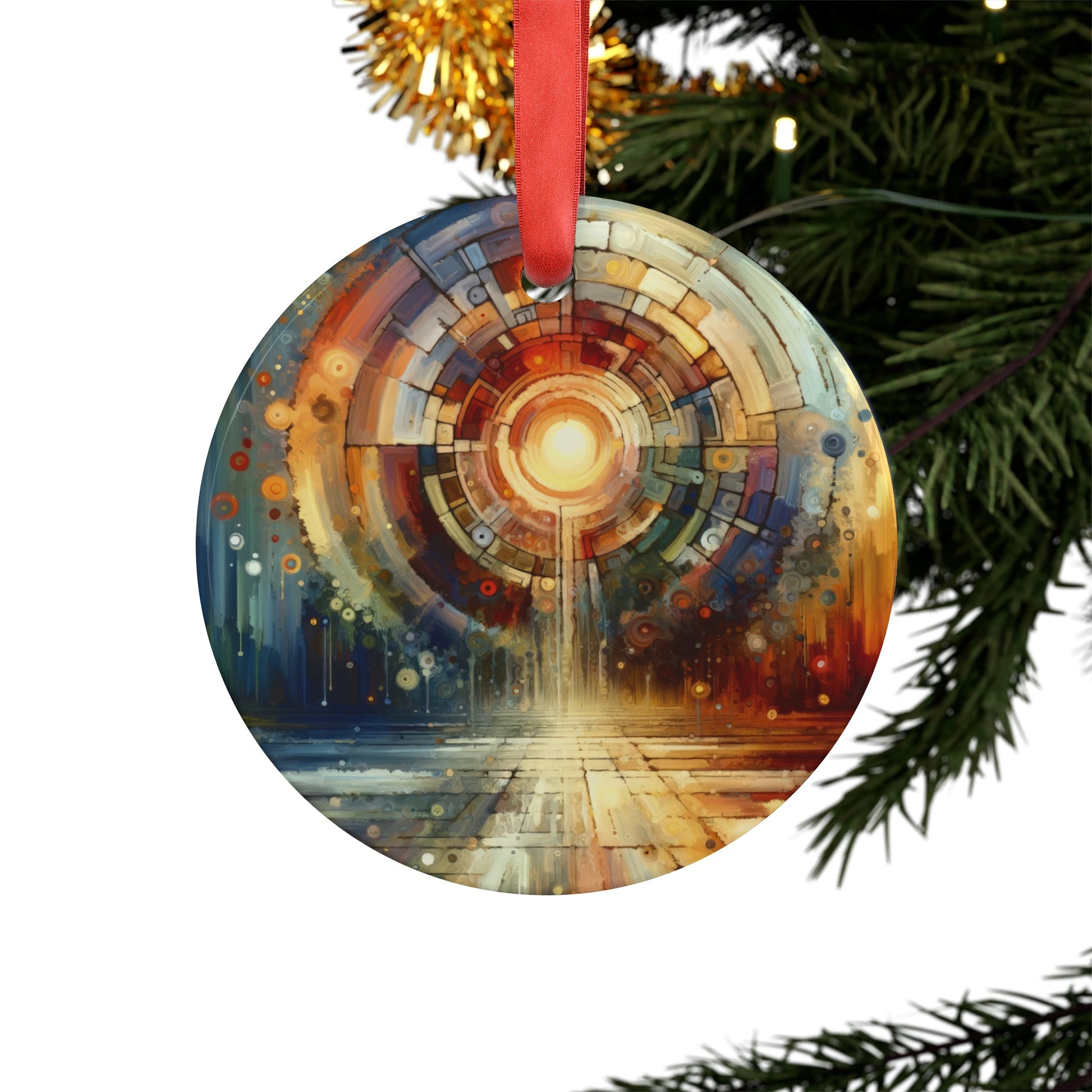 Majestic Quest Aura Acrylic Ornament with Ribbon - ATUH.ART
