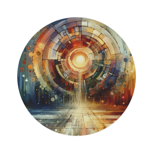 Majestic Quest Aura Round Rug - ATUH.ART