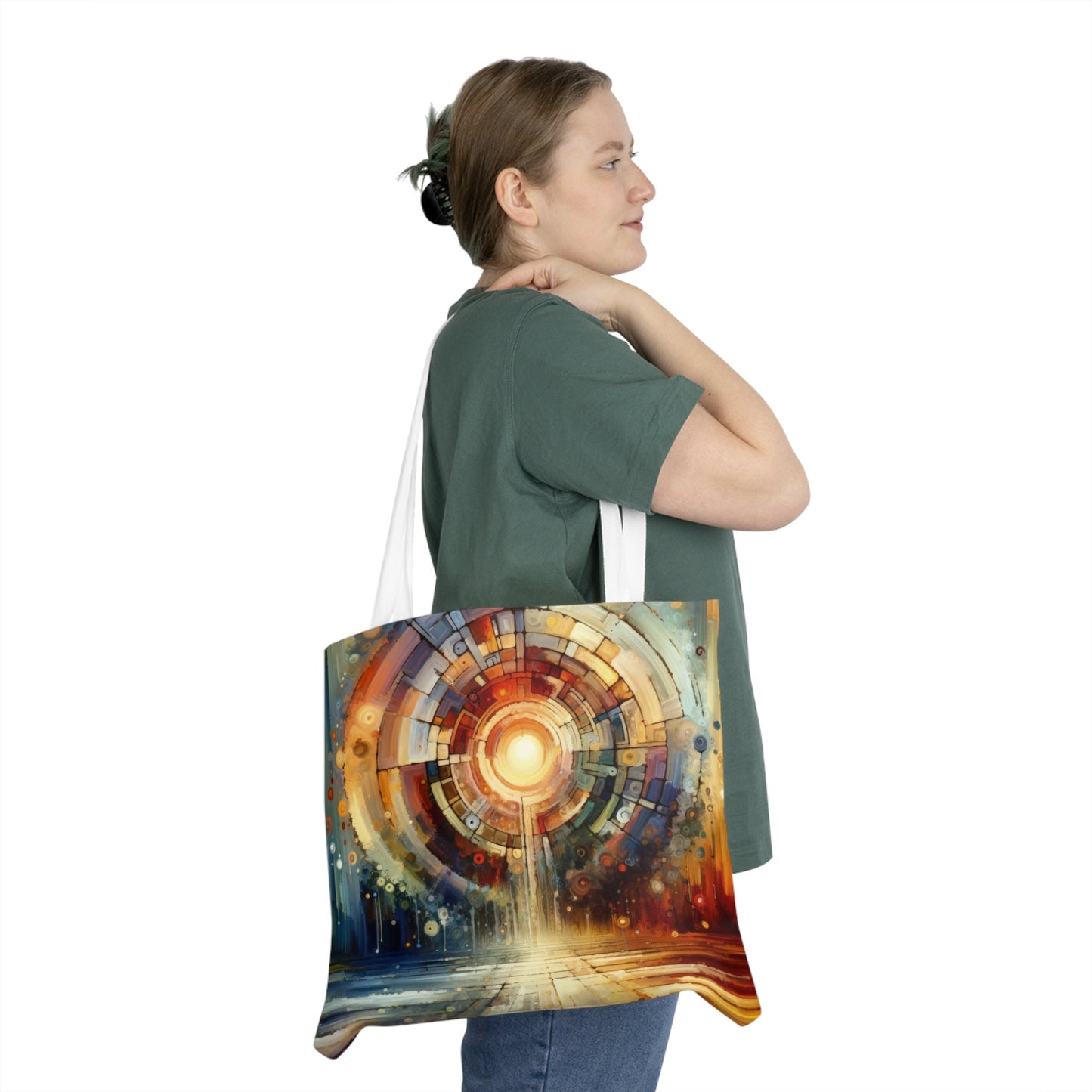 Majestic Quest Aura Shoulder Tote Bag (AOP) - ATUH.ART