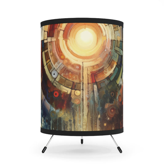 Majestic Quest Aura Tripod Lamp with High-Res Printed Shade, US\CA plug - ATUH.ART