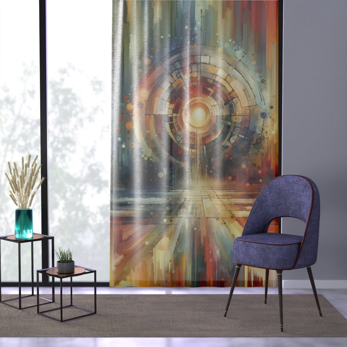 Majestic Quest Aura Window Curtain - ATUH.ART