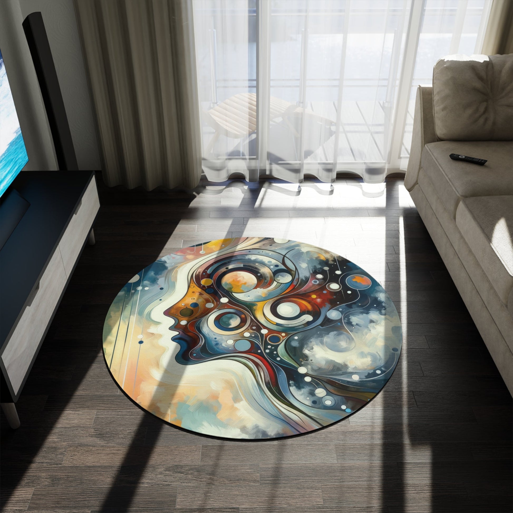 Marvel Uniting Dialogue Round Rug - ATUH.ART