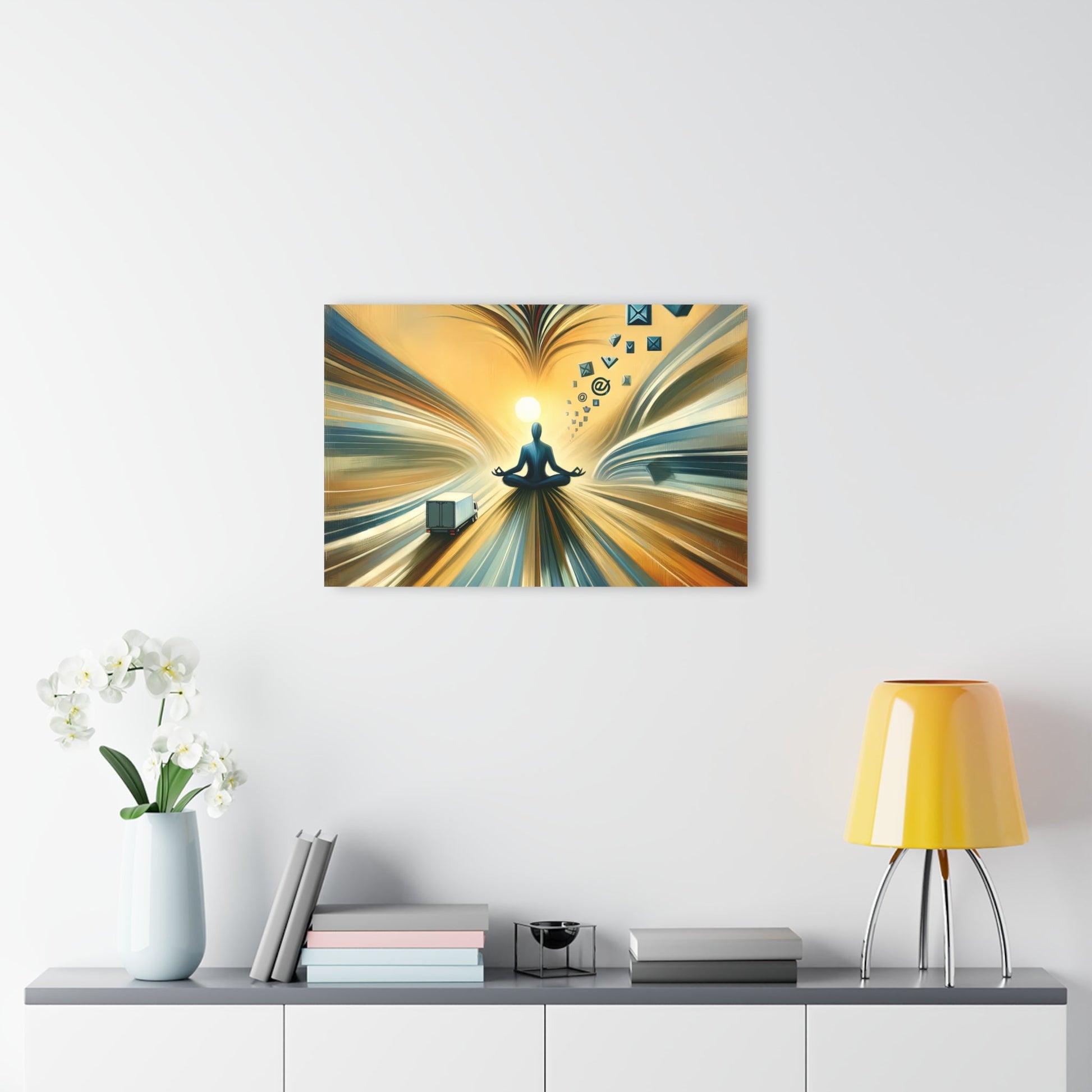 Meditative Commute Flow Acrylic Prints (French Cleat Hanging) - ATUH.ART