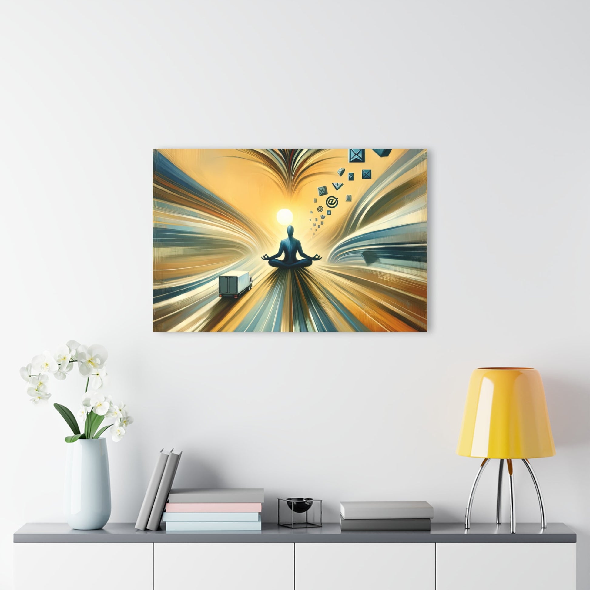 Meditative Commute Flow Acrylic Prints (French Cleat Hanging) - ATUH.ART